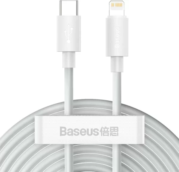 Baseus Cable TYPE-C VERS LIGHTNING 20W 1.5M /2PCS - BLANC - TZCATLZJ-02
