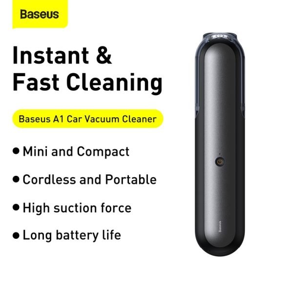 Baseus Aspirateur de voiture A1 70 W, 65 décibeles - VCAQ010001 - noir