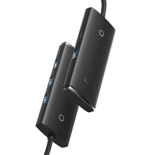 Baseus Adapteur 4-Port USB-A HUB Adapter /USB-A to USB 3.0*4/ 25cm Black-WKQX030001