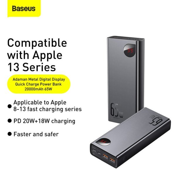 BASEUS Power Bank 20000MAH 65W- PPIMDA-D01