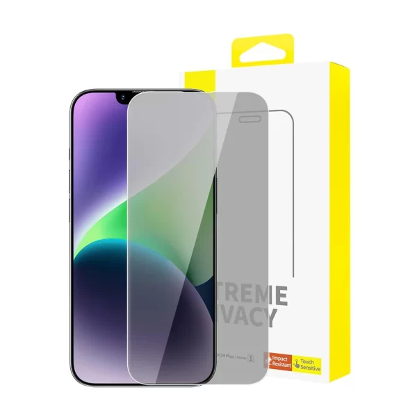 BASEUS DIAMOND SERIES PRIVACY PROTECTION GLASS SCREEN FOR IPHONE 13/ 13 PRO / 14 - baseus Maroc