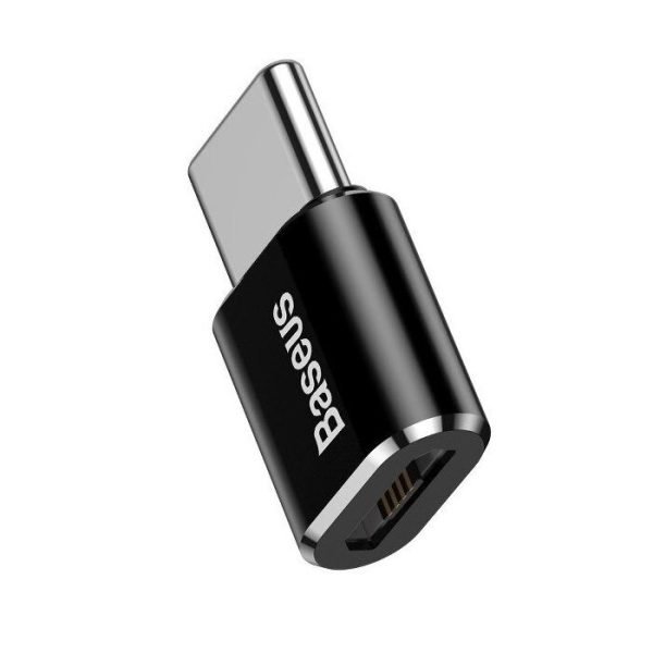 Baseus Adaptateur De Micro USB Vers USB-C / Type-C Noir -CAMOTG-01