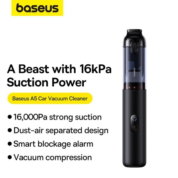 Baseus Aspirateur de voiture A5 16000Pa 130W - C30459500111-00