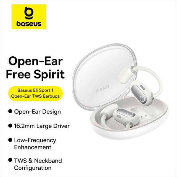 Baseus Écouteurs Sans Fil à oreille ouverte Autour du cou - Blanc -A00064400221-00