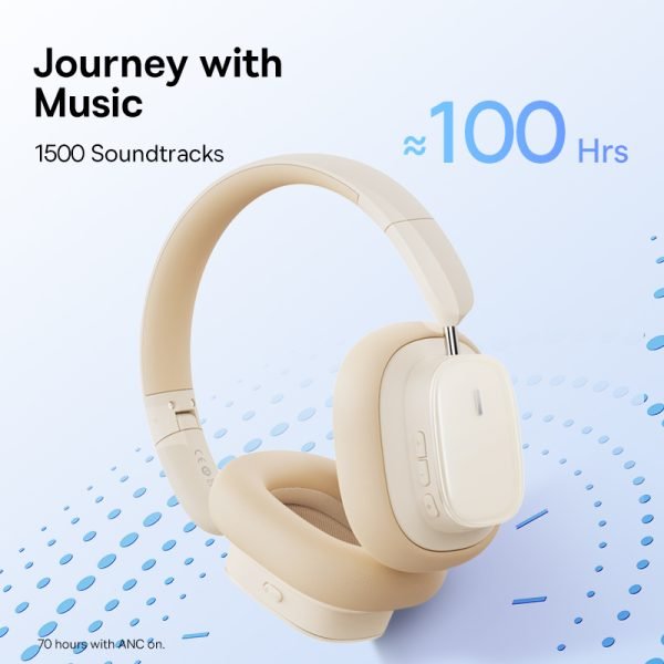 Baseus Casque Wireless Headphones -White-A00050402223-00